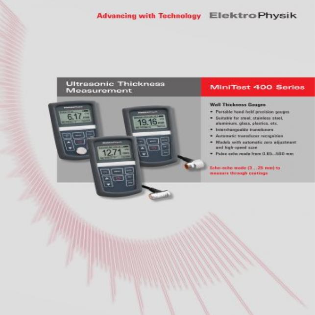 ElektroPhysik  高精密型超音波測厚儀 MiniTest 420-430-440